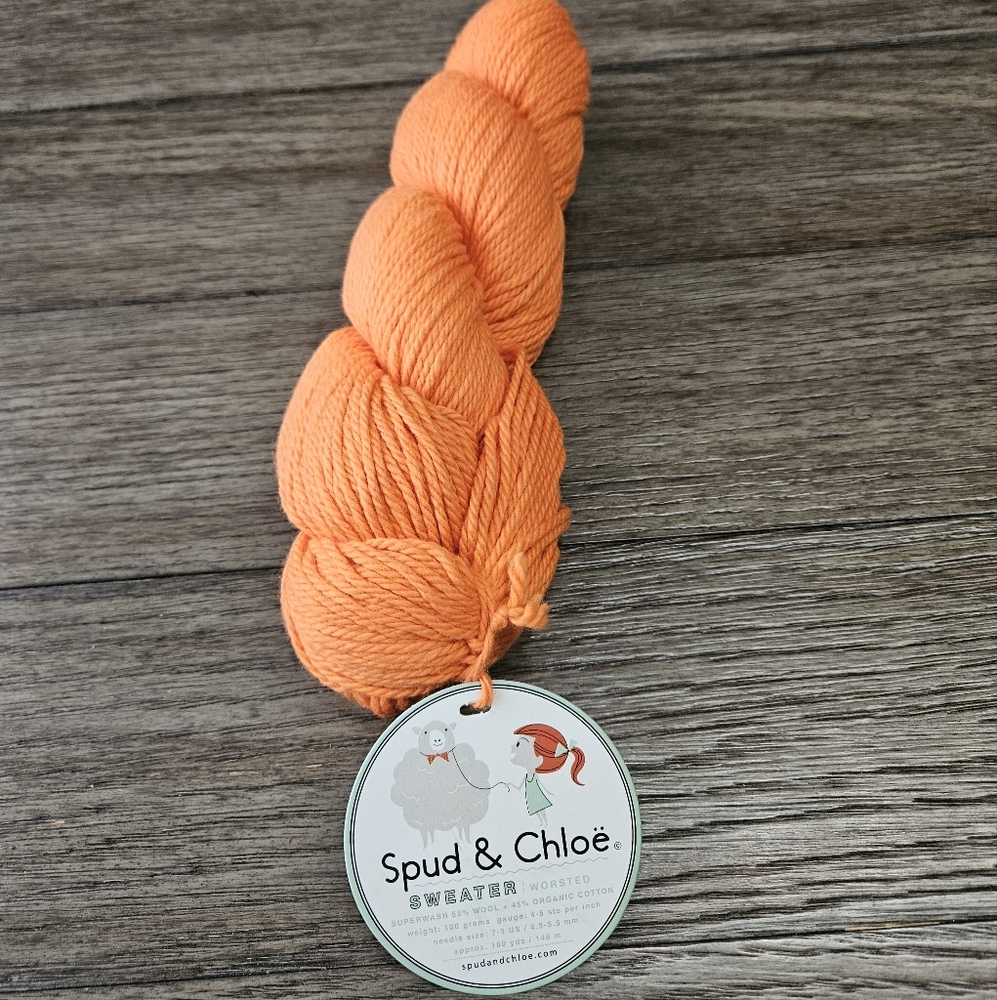 Spud & Chloë Orange Yarn Skein
